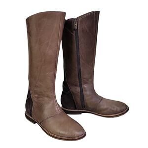 AHNU Helena Brandy Brown Leather Womens Boots